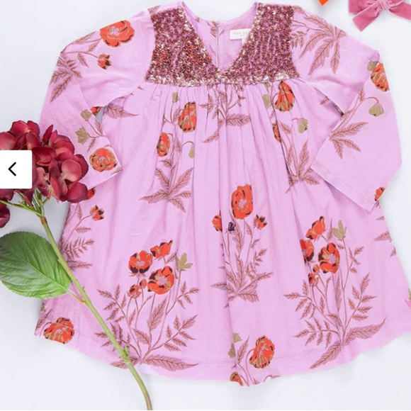 Pink Chicken Courtney Dress - Lavender Poppy 3T NWOT! - Picture 1 of 5
